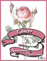 This webring is OPEN TO ALL WEBSITES. It is comprised of websites that focus on cancer, it's victims, survivors and resources. Participating websites tell their stories, offer advice and/or have resources in cancer. Criteria to join this ring:  open to both women & men, and your site (or pages within) deals in some way with cancer - and/or a cancer related issue/topic/subject. Click here to join.